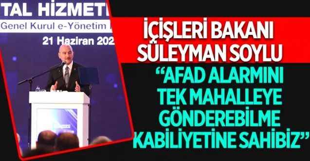 İçişleri Bakanı Süleyman Soylu, Sivil Toplumla İlişkiler Genel Müdürlüğü E-Genel Kurul, E-Yönetim Kurulu Lansmanı'na katıldı