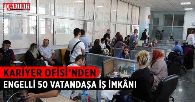 Kariyer Ofisi’ne iş başvurusunda bulunan 110 engelli vatandaş bugün özel bir firmanın talepleri doğrultusunda mülakata alındı