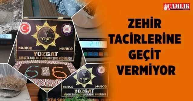 Yozgat Emniyeti Zehir Tacirlerine geçit vermiyor
