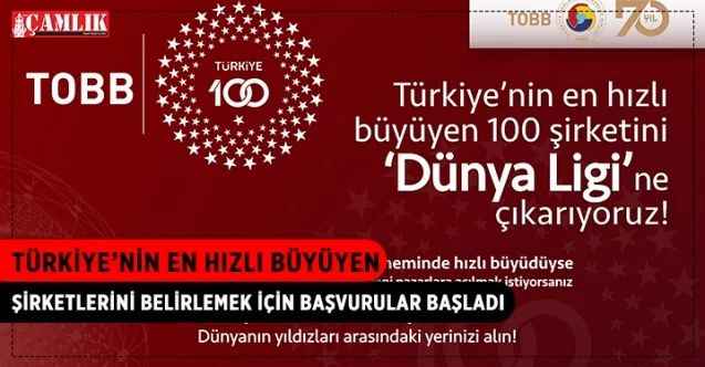 TOBB öncülüğünde gerçekleştirilen “Türkiye 100” programı için başvurular başladı
