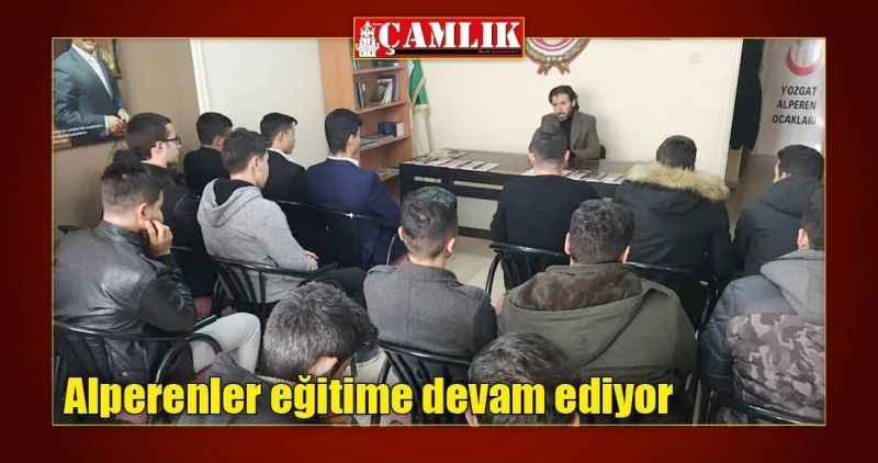Alperenler eğitime devam ediyor