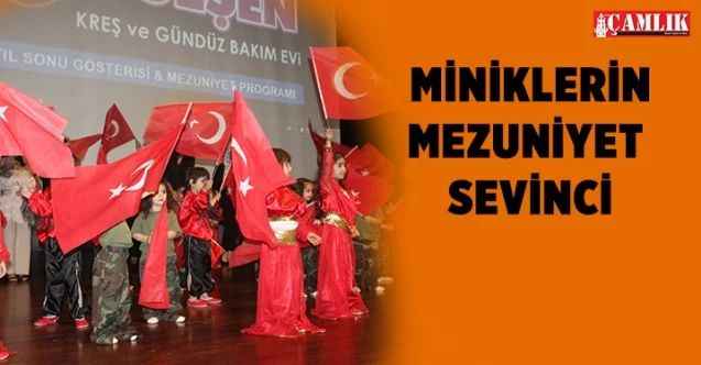 Yozgat'ta Miniklerin mezuniyet sevinci