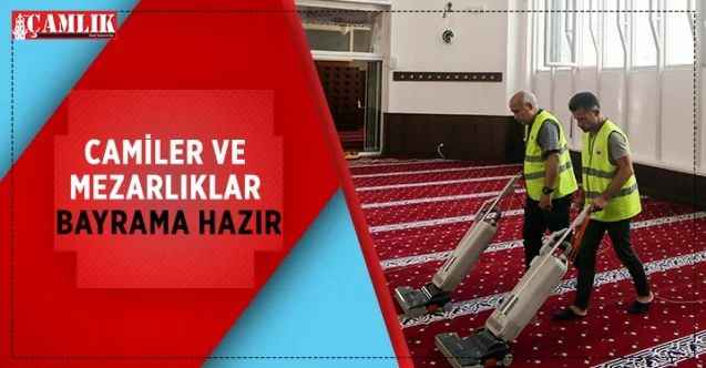 Yenimahalle Belediyesi, mezarlıklar ile 300’e yakın cami ve mescitte Kurban Bayramı öncesi bakım ve temizlik çalışması yapıyor
