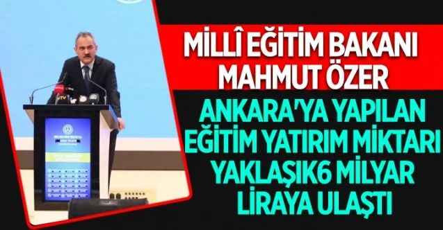 Millî Eğitim Bakanı Mahmut Özer, Ankara'da görev yapan okul müdürleriyle bir araya geldi