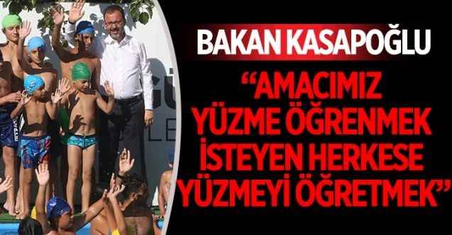 Gençlik ve Spor Bakanlığının yürüttüğü ‘’Yüzme Bilmeyen Kalmasın Projesi’’ kapsamında 3 milyon kişi yüzme öğrendi