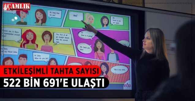 Millî Eğitim Bakanı Mahmut Özer, okullara kurulan etkileşimli tahta sayısı, 522 bin 691'e ulaştı