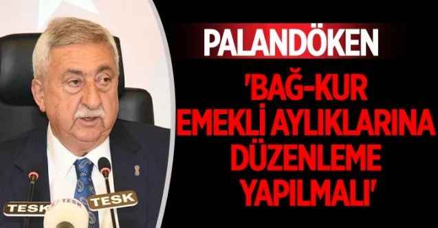 TESK Genel Başkanı Bendevi Palandöken, "Bağ-Kur’lu çalışanların da emekli aylıklarına düzenleme yapılmalı" dedi