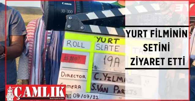 Yerköy Belediye Başkanı Ferhat Yılmaz, çekimleri Hacılı köyünde devam eden Yurt filminin setini ziyaret etti