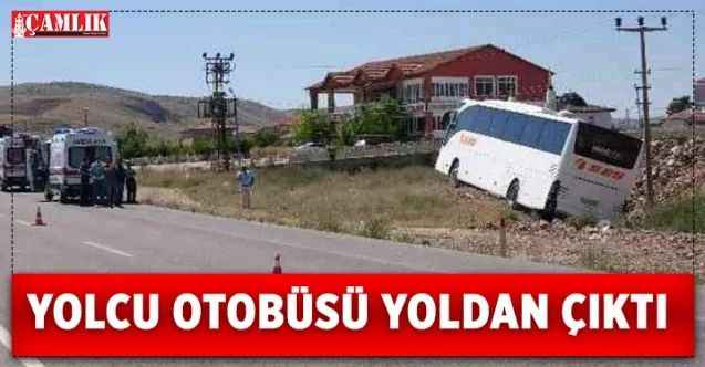 Yolcu Otobüsü yoldan çıktı; 8 Yaralı