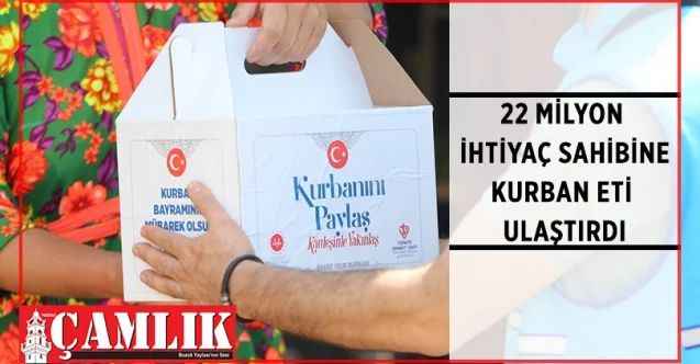Türkiye Diyanet Vakfı, 2022 Yılı Vekalet Yoluyla Kurban Organizasyonu kapsamında  82 ülkede 22 milyona yakın ihtiyaç sahibine kurban eti ulaştırdı