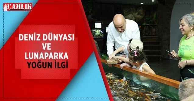 Keçiören Belediyesi bünyesinde hizmet veren Deniz Dünyası ve çocuk lunaparkı yoğun ilgi gördü