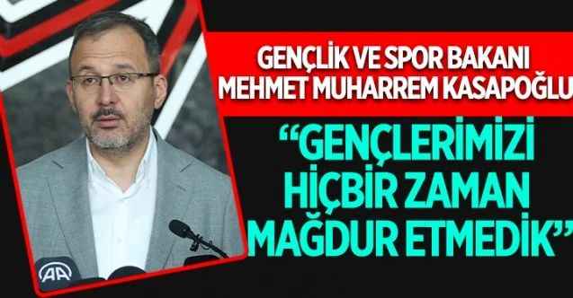 Gençlik ve Spor Bakanı Dr. Mehmet Muharrem Kasapoğlu, Üniversite öğrencilerinin KYK kredi ödemelerine değerlendirmelerde bulundu