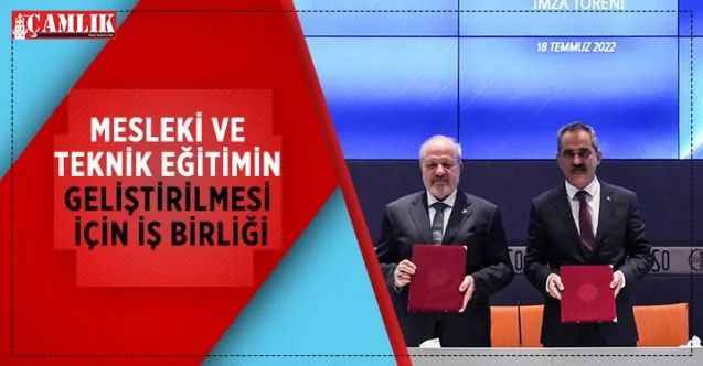 Millî Eğitim Bakanlığı ile Ankara Sanayi Odası arasında Mesleki ve Teknik Eğitimin Geliştirilmesi İş Birliği Protokolü imzalandı