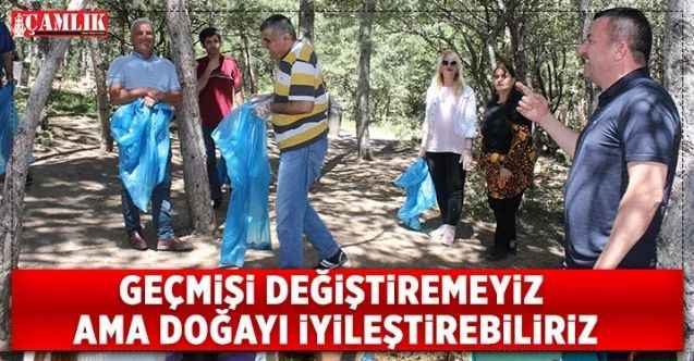 Yozgat'ta İYİ Partililer Çamlık'ta temizlik yaptı