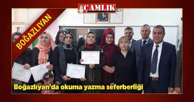 Boğazlıyan'da okuma yazma seferberliği