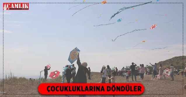 Uçurtmalar gökyüzünü renklendirdi
