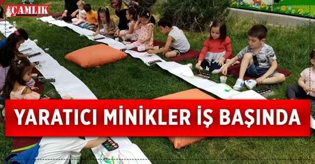 Kütüphanede resim şenliği