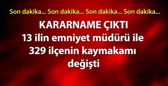 2022 yılı Mülki İdare Amirleri Atama Kararnamesi Yayımlandı