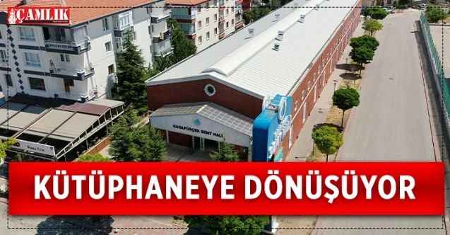 Karapürçek semt hali kütüphaneye dönüştürülüyor