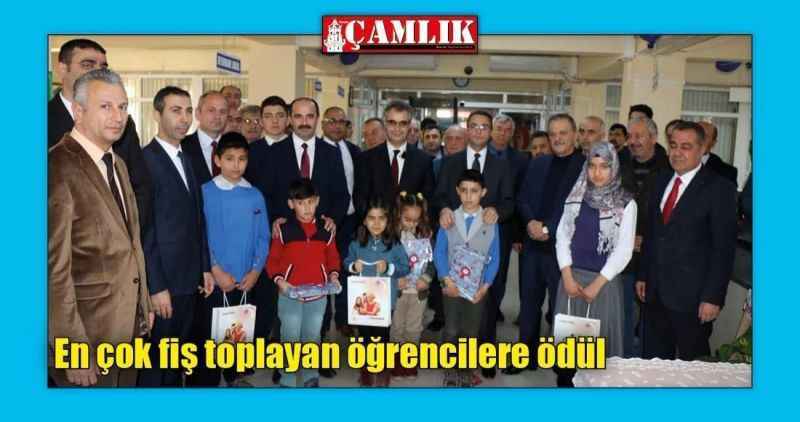 En çok fiş toplayan öğrencilere ödül