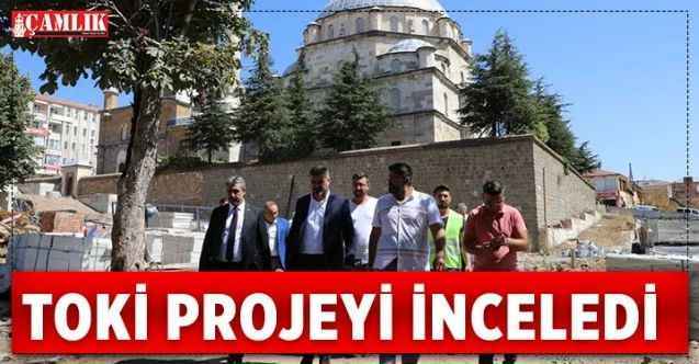Yozgat'ta Çapanoğlu Büyük Camii Çevre Projesini yerinde incelediler