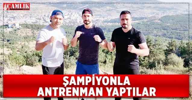 Yozgat Bozok Yaylası grubu kurucusu ve Yozgatlı İş İnsanı Kürşat Kayapınar, Şampiyonla antrenman yaptı