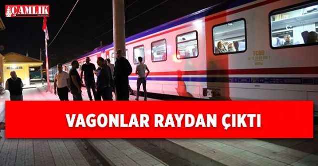 Yozgat’ın Yerköy İlçesinde Doğu Ekspres vagonları raydan çıktı
