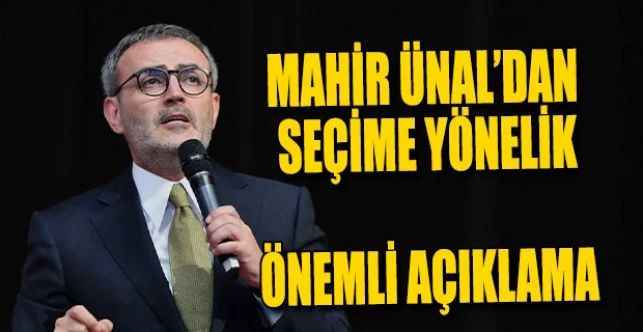 Mahir Ünal: 2071 hedefine emin adımlarla yürüyeceğiz