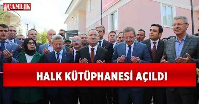 Adalet Bakanı Bekir Bozdağ Yenifakılı'da Halk kütüphanesini açıldı