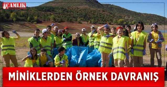 Keçiören Belediyesi tarafından düzenlenen etkinlikte miniklerden örnek davranış