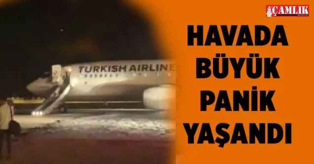 İstanbul Hatay Seferini yapan THY Uçağının iniş sırasında lastiği patladı