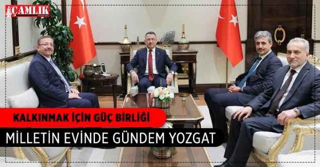 Yozgat Valisi Ziya Polat, Belediye Başkanı Celal Köse, Rektör Prof. Dr. Ahmet Karadağ, Cumhurbaşkanı Yardımcısı Fuat Oktay'ın konuğu oldular