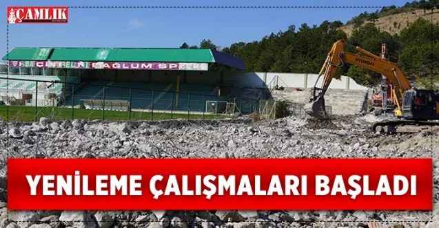 Keçiören Belediyesi, Bağlum Stadı’nda yenileme çalışmalarına başladı