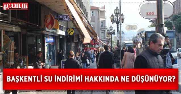 Ankara Büyükşehir Belediye Meclisinin suya yüzde elli indirim kararını vatandaş Çamlık Tv mikrofonuna yorumladı