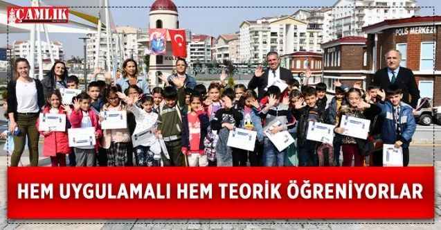 Mamak’lı minikler Trafik Parkurunda