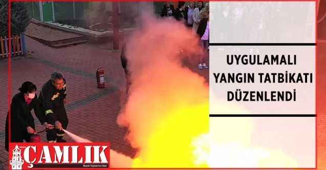 Gül Kreş Adası'nda yangın tatbikatı
