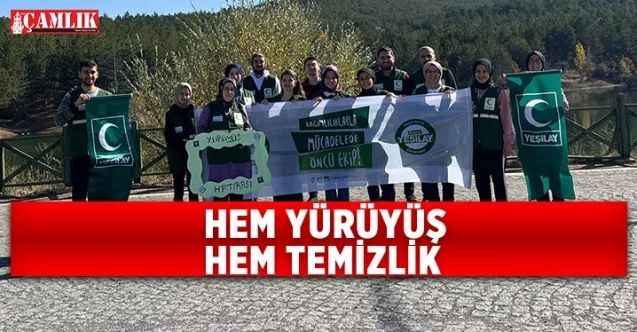 Yozgat Yeşilay Şubesi Çamlık Milli Parkında temizlik yaptılar