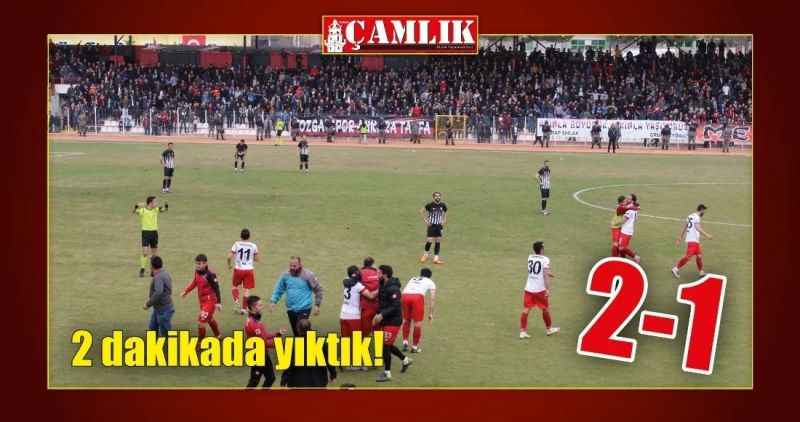 2 dakikada yıktık