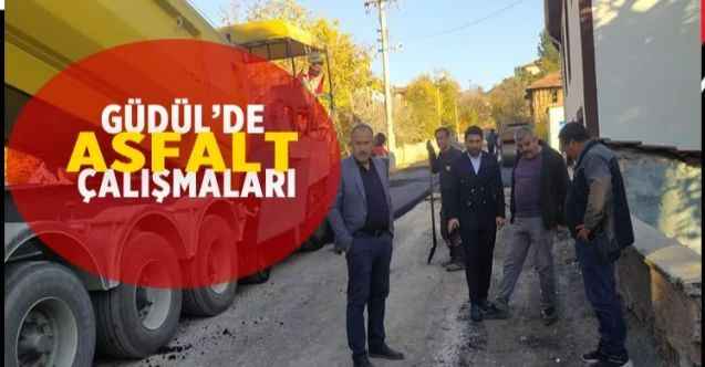 Güdül'de yollar asfaltlanıyor