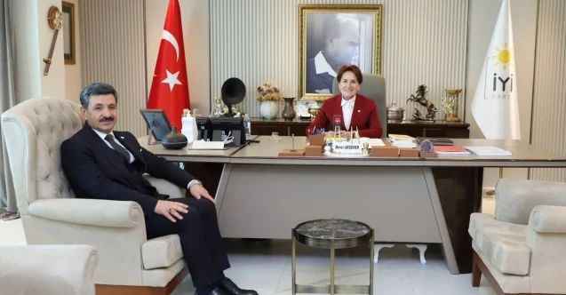 Yozgat Yerköy Belediye Başkanı Ferhat Yılmaz, İYİ Parti Genel Başkanı Meral Akşener’i ziyaret etti