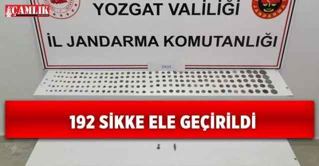 Yozgat'ta 192 sikke ele geçirildi