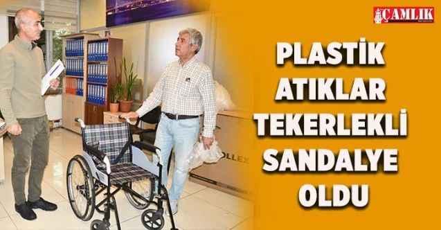 Plastik atıklar tekerlekli Sandalyeye dönüştü