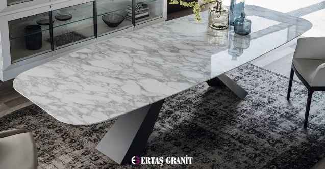 Calacatta Mermer Masa Modelleri - Ertaş Granit