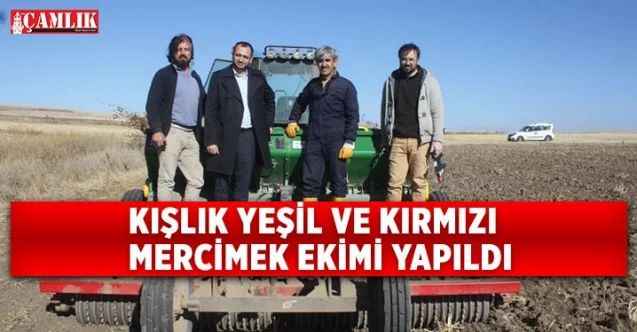 Yozgat’ta kışlık yeşil ve kırmızı mercimek denemesi yapıldı