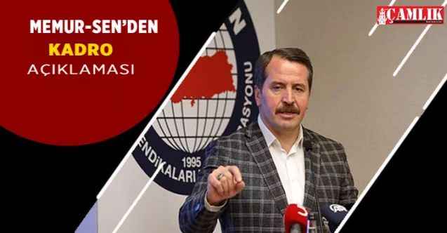Memur-Sen Genel Başkanı Ali Yalçın: Süreli sözleşmeliler için süreç devam ediyor
