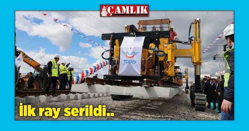Ankara-Sivas YHT Projesi'nin ilk ray serim töreni