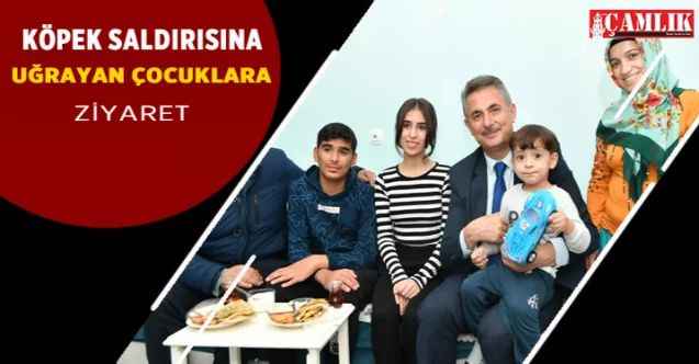 Mamak Belediye Başkanı Murat Köse köpek saldırısına uğrayan çocukları ziyaret etti!