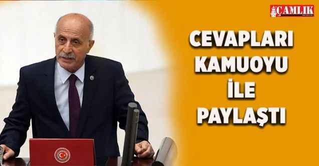 CHP Yozgat Milletvekili Ali Keven, Soru Önergesi verdiği taleplerin cevaplarını paylaştı
