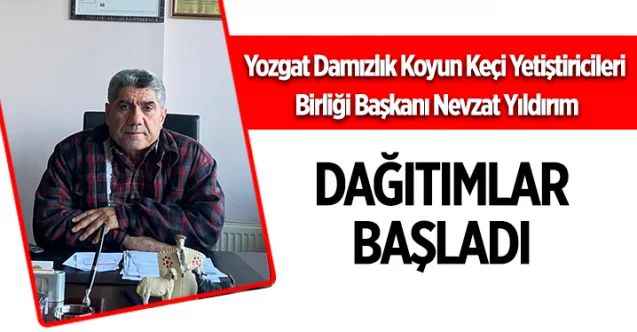 Yozgat Damızlık Koyun Keçi Yetiştiricileri Birliği Başkanı Nevzat Yıldırım: Dağıtımlar başladı