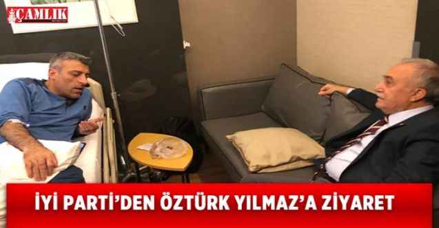 İYİ Partiden bıçaklanan Öztürk Yılmaz'a geçmiş olsun ziyareti